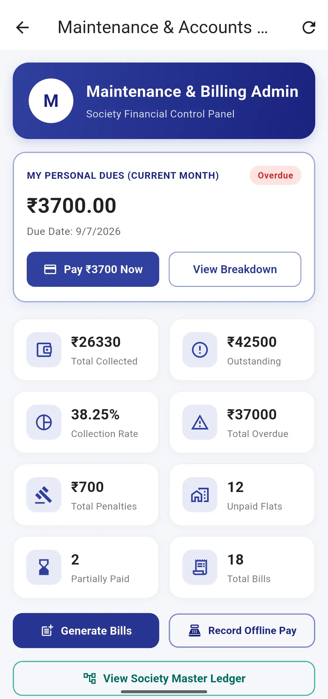 Maintenance & Billing